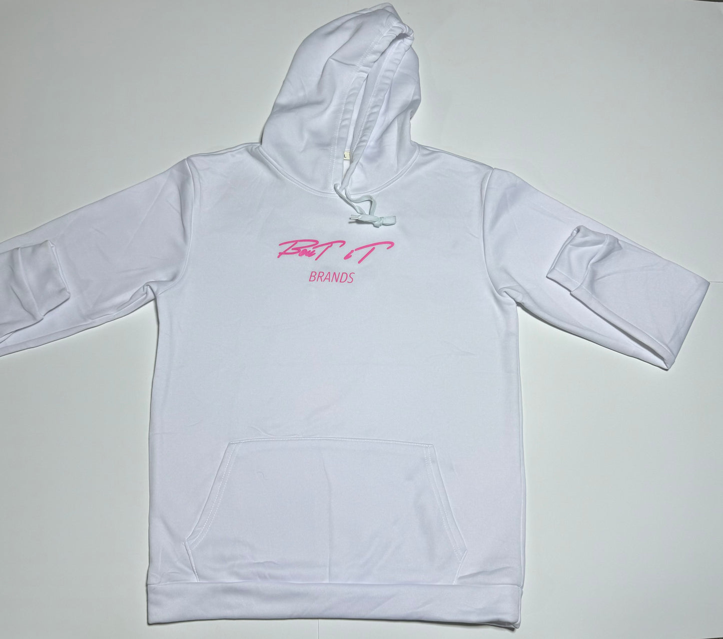 White and pink Hoodie